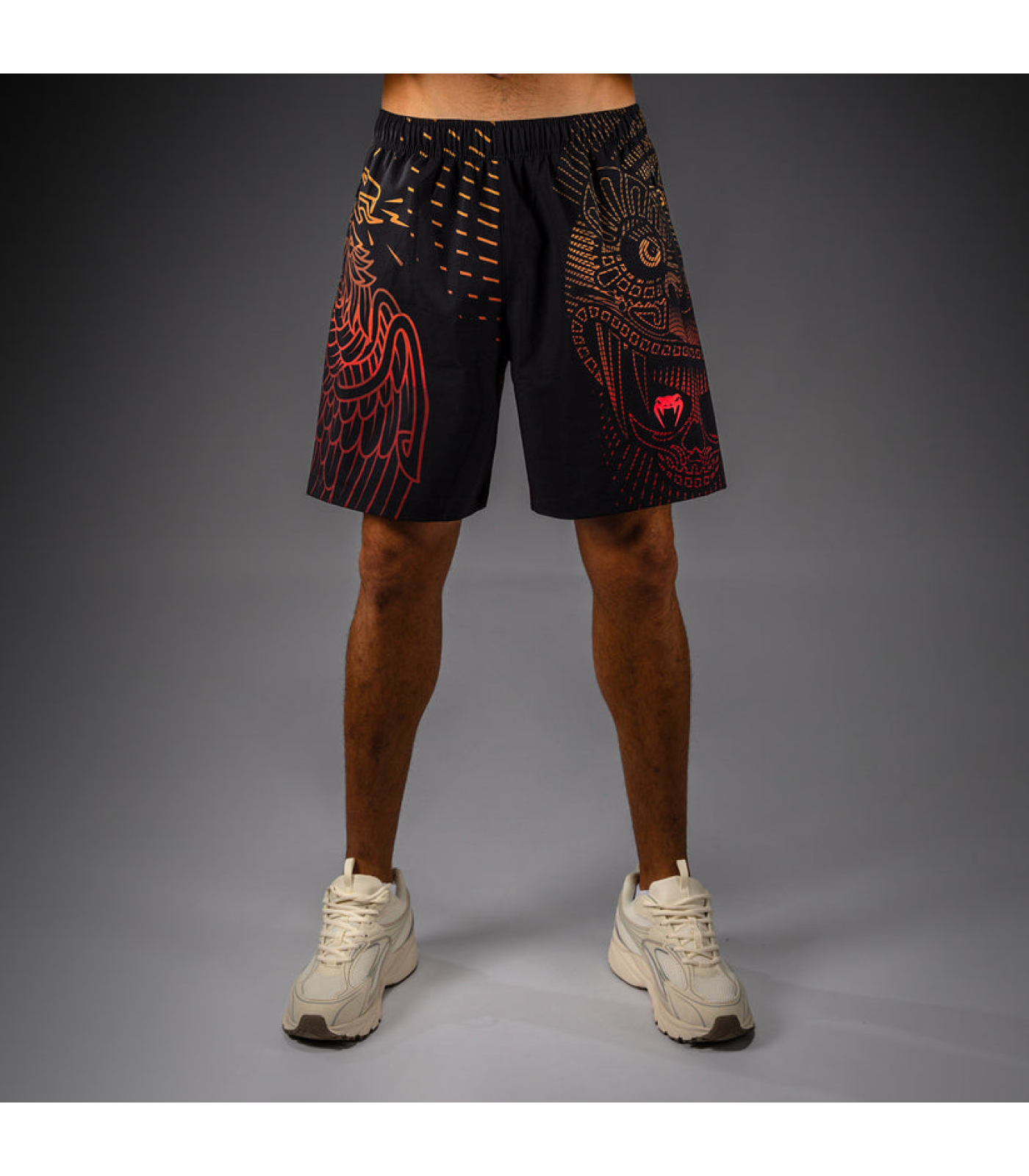 Шорти - Venum Quetzal Fury Training shorts - Black/Fury Red/ Tangerine​